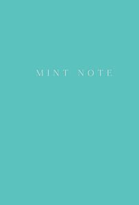 Mint Note. Стильный блокнот с "мятными" страницами (А5, обложка на ткани с тиснением фольгой)