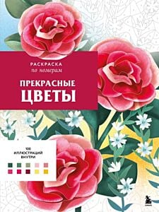Прекрасные цветы. Раскраска по номерам (мягк.обл.)