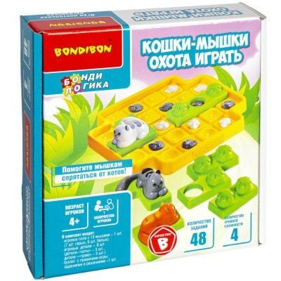 Кошки-мышки. Охота играть. Настольная игра
