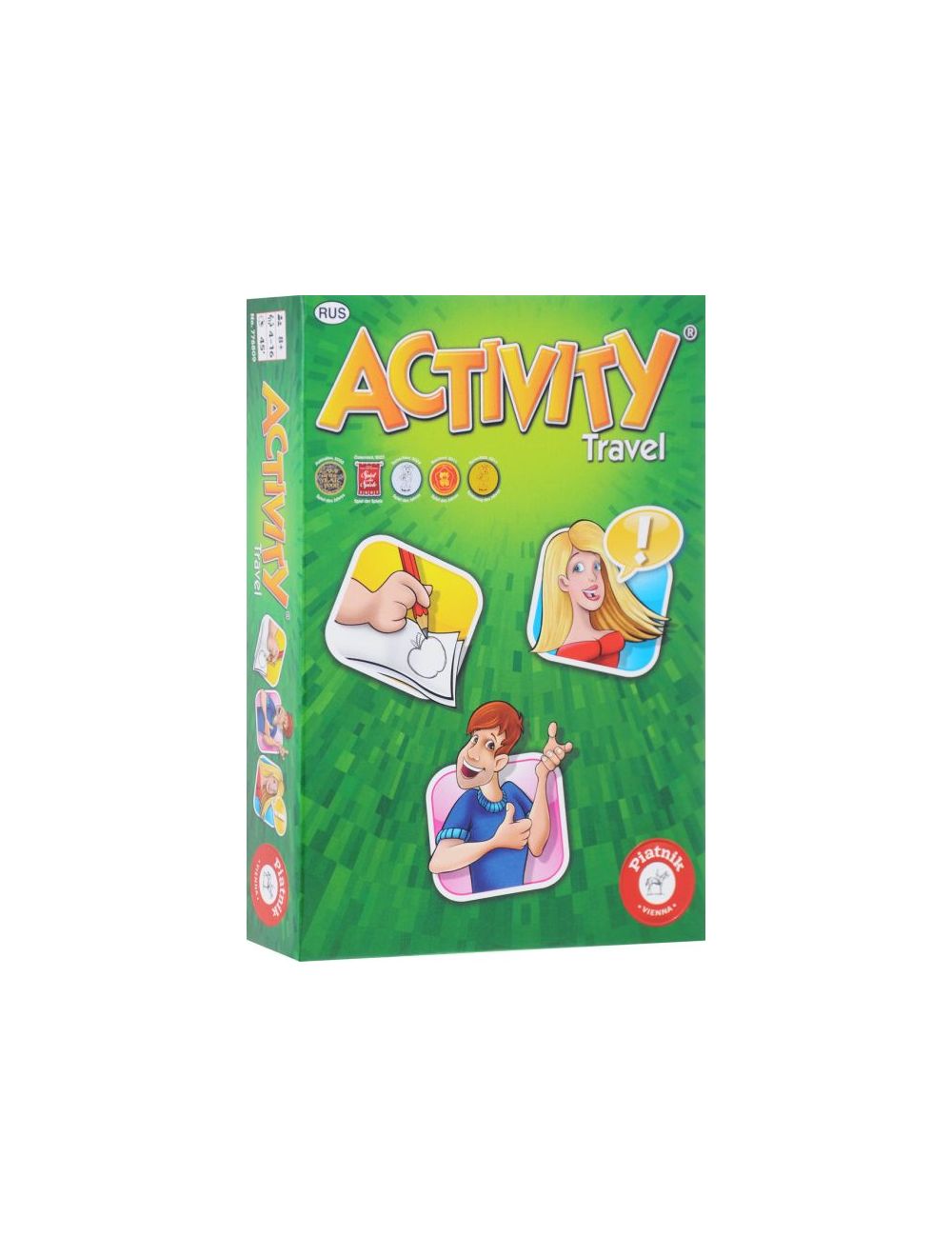 Настольная игра Piatnik. Activity Travel (компактная версия) [арт.776809].  Купить игры на русском в Германии и Европе. Производитель DoJoy