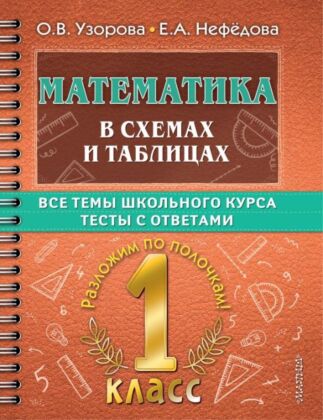 Математика в схемах и таблицах. Все темы школьного курса 1 класса с тестами. (мягк.обл.)