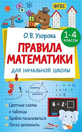 Правила математики для начальной школы. 1-4 классы (мягк.обл.)