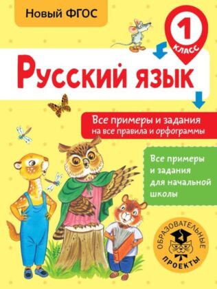 Русский язык. Все примеры и задания на все правила и орфограммы. 1 класс (мягк.обл.)