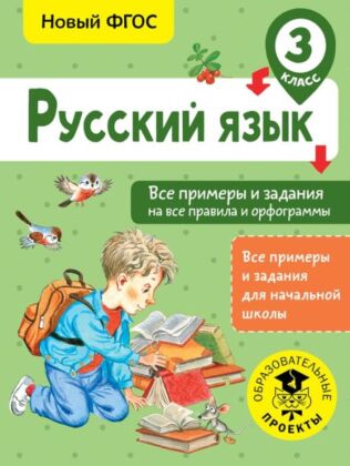 Русский язык. Все примеры и задания на все правила и орфограммы. 3 класс (мягк.обл.)