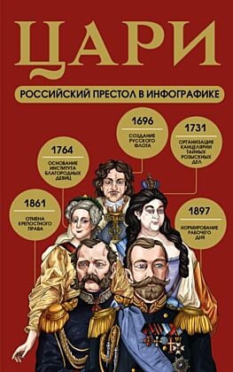 Цари. Российский престол в инфографике (мягк.обл.)