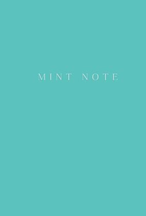 Mint Note. Стильный блокнот с "мятными" страницами (А5, обложка на ткани с тиснением фольгой)
