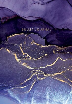 Блокнот в точку: Bullet Journal (мраморный, 160 c., с наклейками)