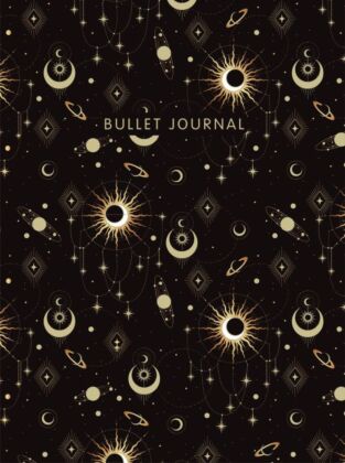 Блокнот в точку: Bullet Journal (эзотерический темный, 160 c., с наклейками)