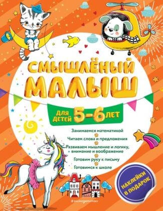 Смышлёный малыш: для детей 5-6 лет (с наклейками) (мягк.обл.)
