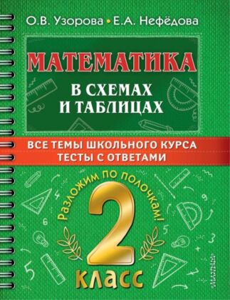 Математика в схемах и таблицах. Все темы школьного курса 2 класса с тестами. (мягк.обл.)