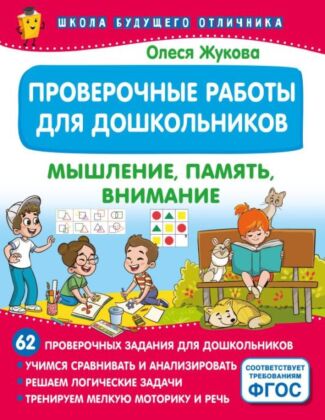 Проверочные работы для дошкольников. Мышление, память, внимание (мягк.обл.)