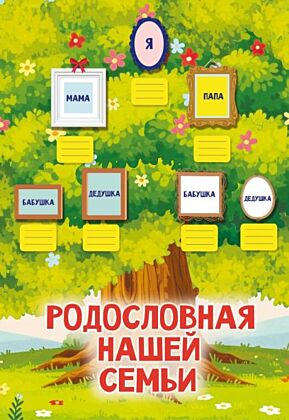 Родословная нашей семьи. Плакат с наклейками